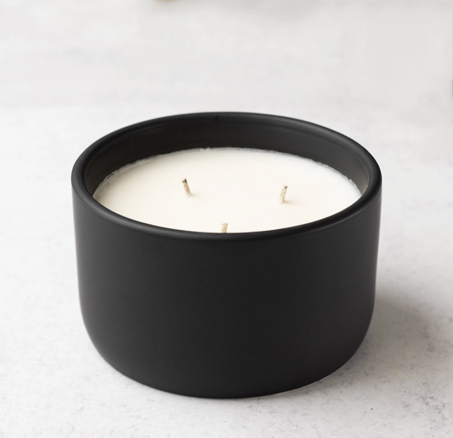 Black 3 wick candle – Truelightcandlesdfw